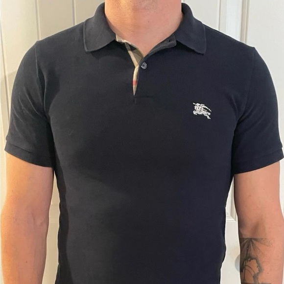 Burberry Brit Embroidered Nova Check Placket Short Sleeve Polo  3459133 Size XS - Picture 2 of 11